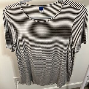Old Navy White Striped Women's Top